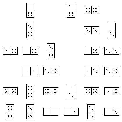 Domino Puzzle Grid