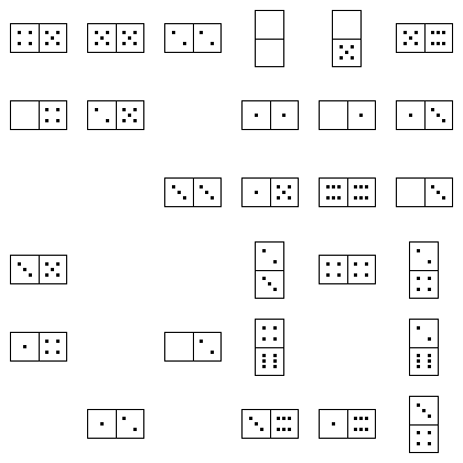 Domino Puzzle Grid