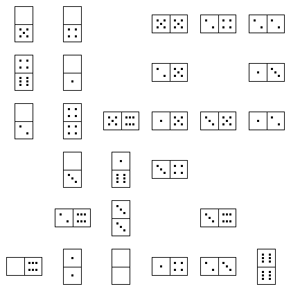 Domino Puzzle Grid