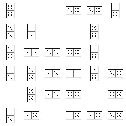 Domino Puzzle Grid
