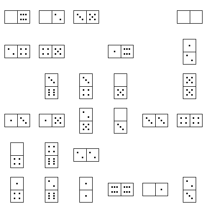 Domino Puzzle Grid