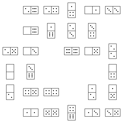 Domino Puzzle Grid