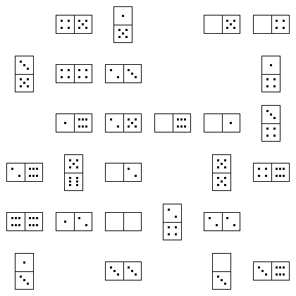 Domino Puzzle Grid