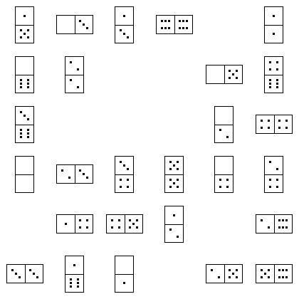 Domino Puzzle Grid