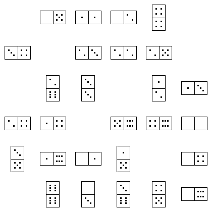 Domino Puzzle Grid