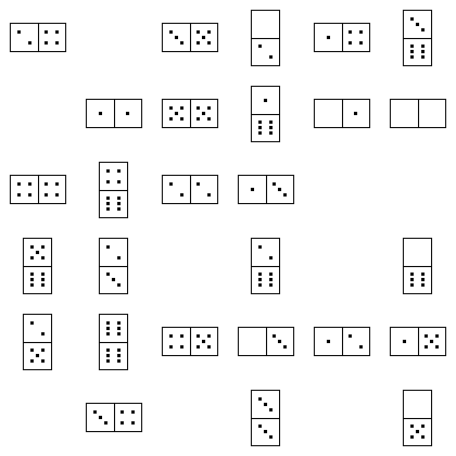 Domino Puzzle Grid