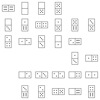 Domino Puzzle Grid
