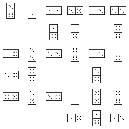 Domino Puzzle Grid