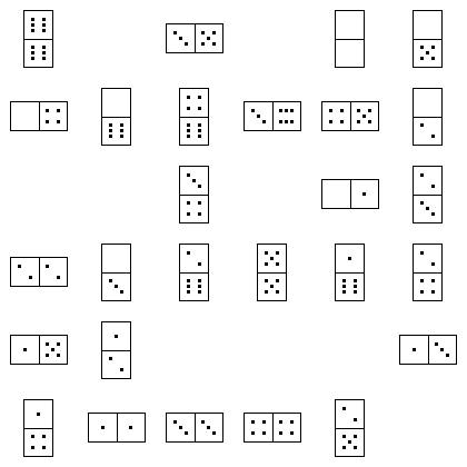 Domino Puzzle Grid