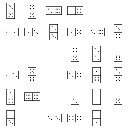 Domino Puzzle Grid