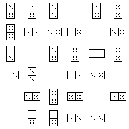 Domino Puzzle Grid