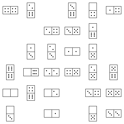 Domino Puzzle Grid