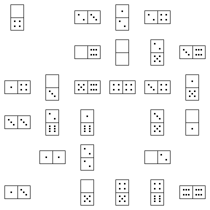 Domino Puzzle Grid