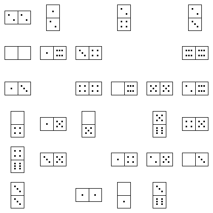Domino Puzzle Grid