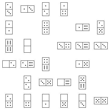 Domino Puzzle Grid