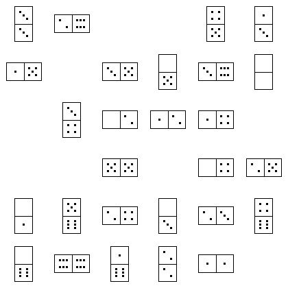 Domino Puzzle Grid