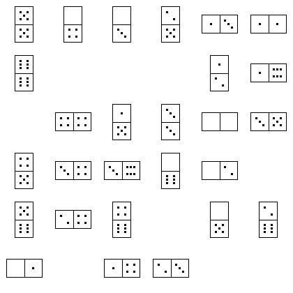 Domino Puzzle Grid