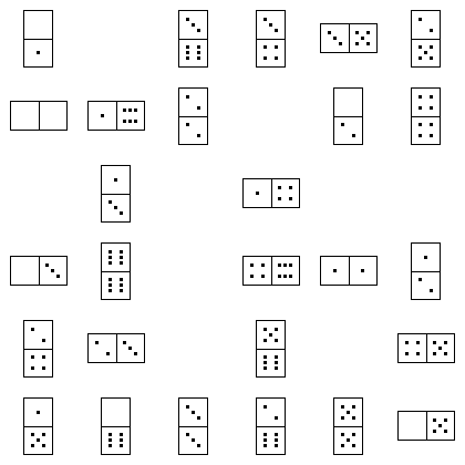 Domino Puzzle Grid