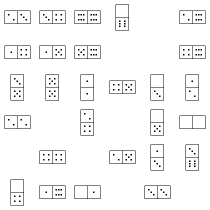 Domino Puzzle Grid