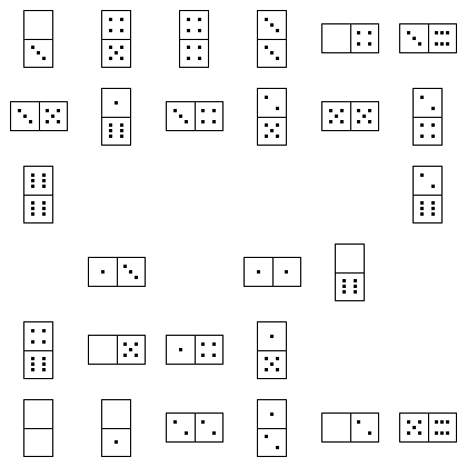 Domino Puzzle Grid