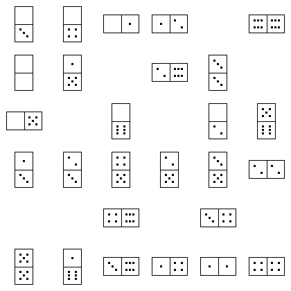 Domino Puzzle Grid