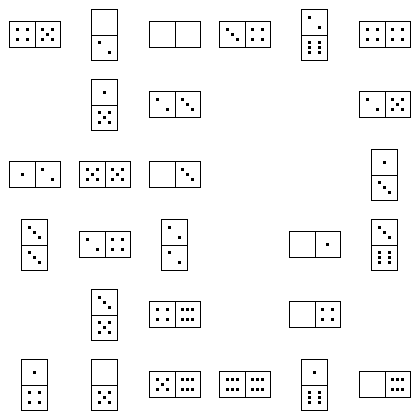 Domino Puzzle Grid